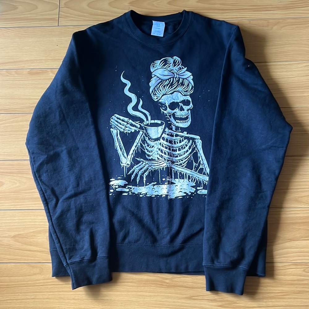 EUC Super Cute Graphic  Sweater!! Women’s M “NOT A MORNING PERSON”